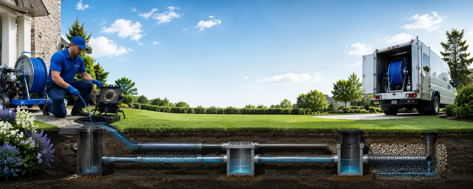 Outdoor drain cleaning information for Warbranch, KY